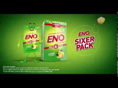 Eno Lemon Flavour Fruit Salt 5 g (Pack of 6)